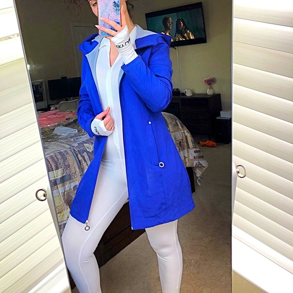 Calvin Klein navy blue windbreaker jacket size S - Picture 1 of 9